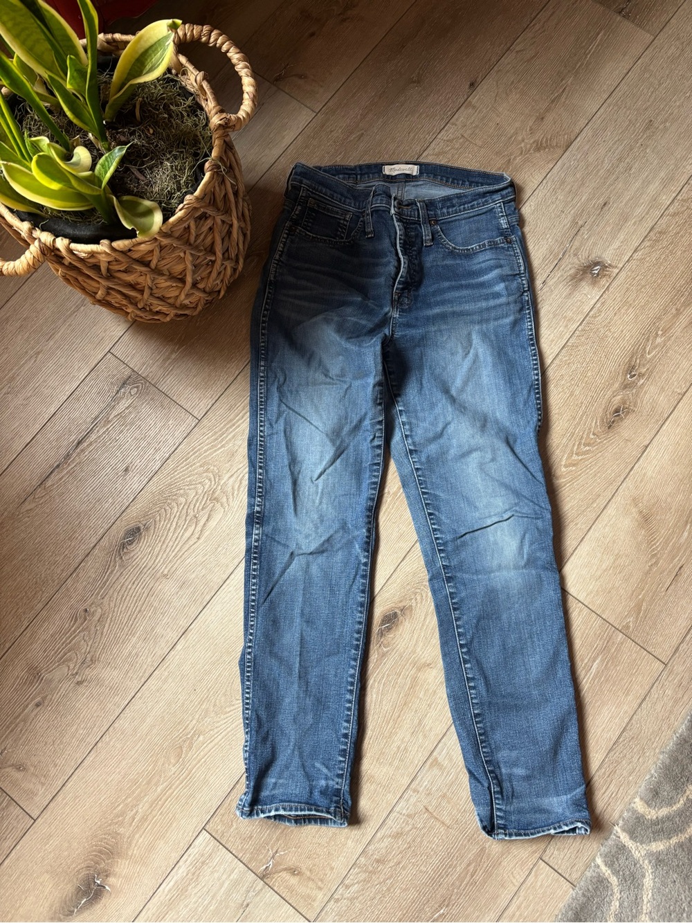 Madewell slim straight denim jeans